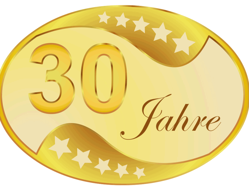 30 Jahre Jubiläumsmonat